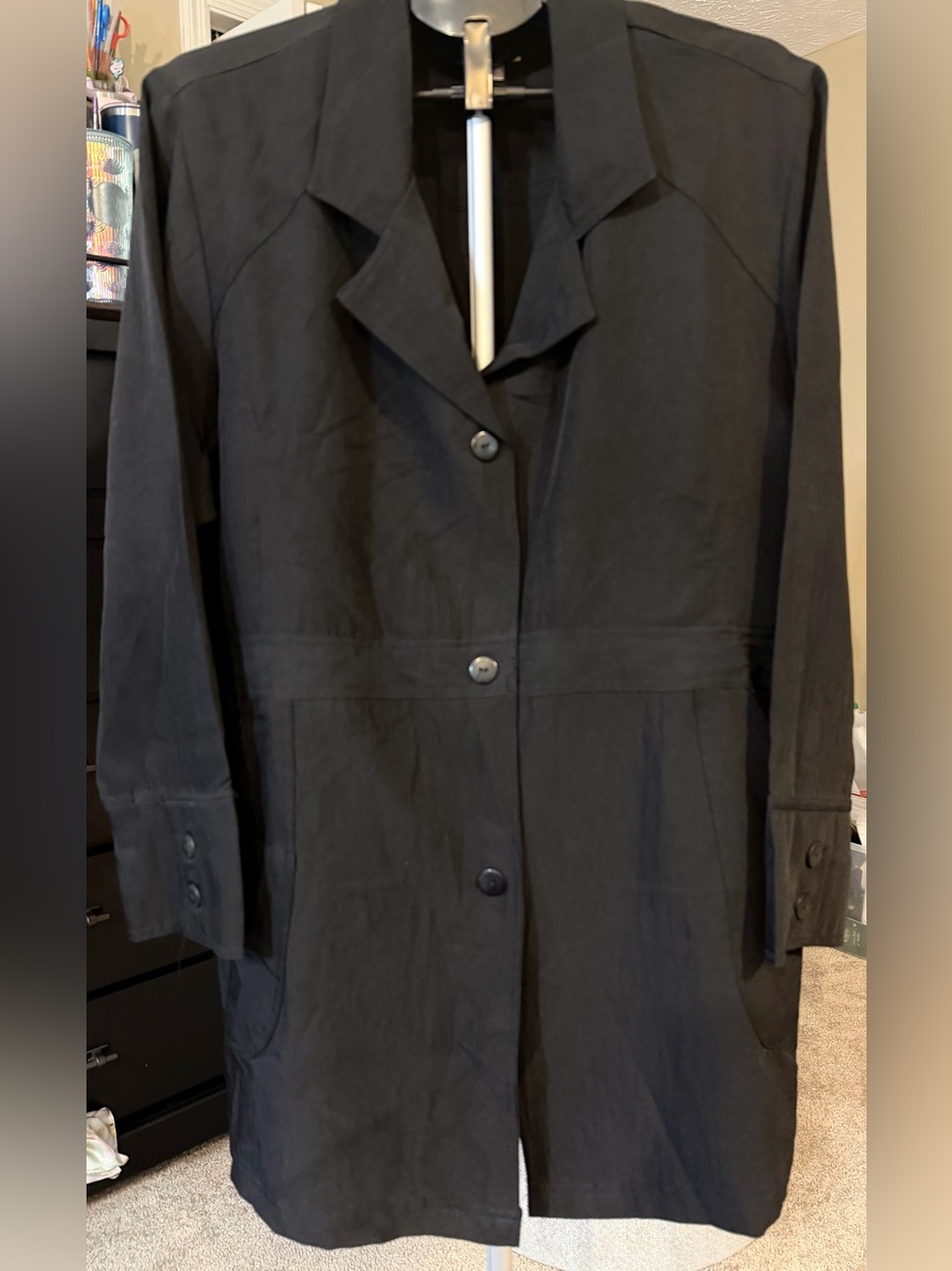 WonderWink Black Performance Lab Coat